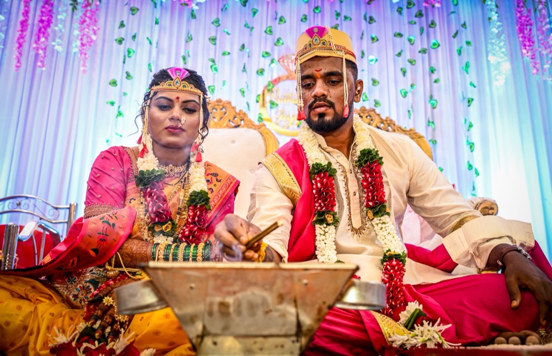 Expert wedding planners at the Nakshatra Wedding design studio in Chennai